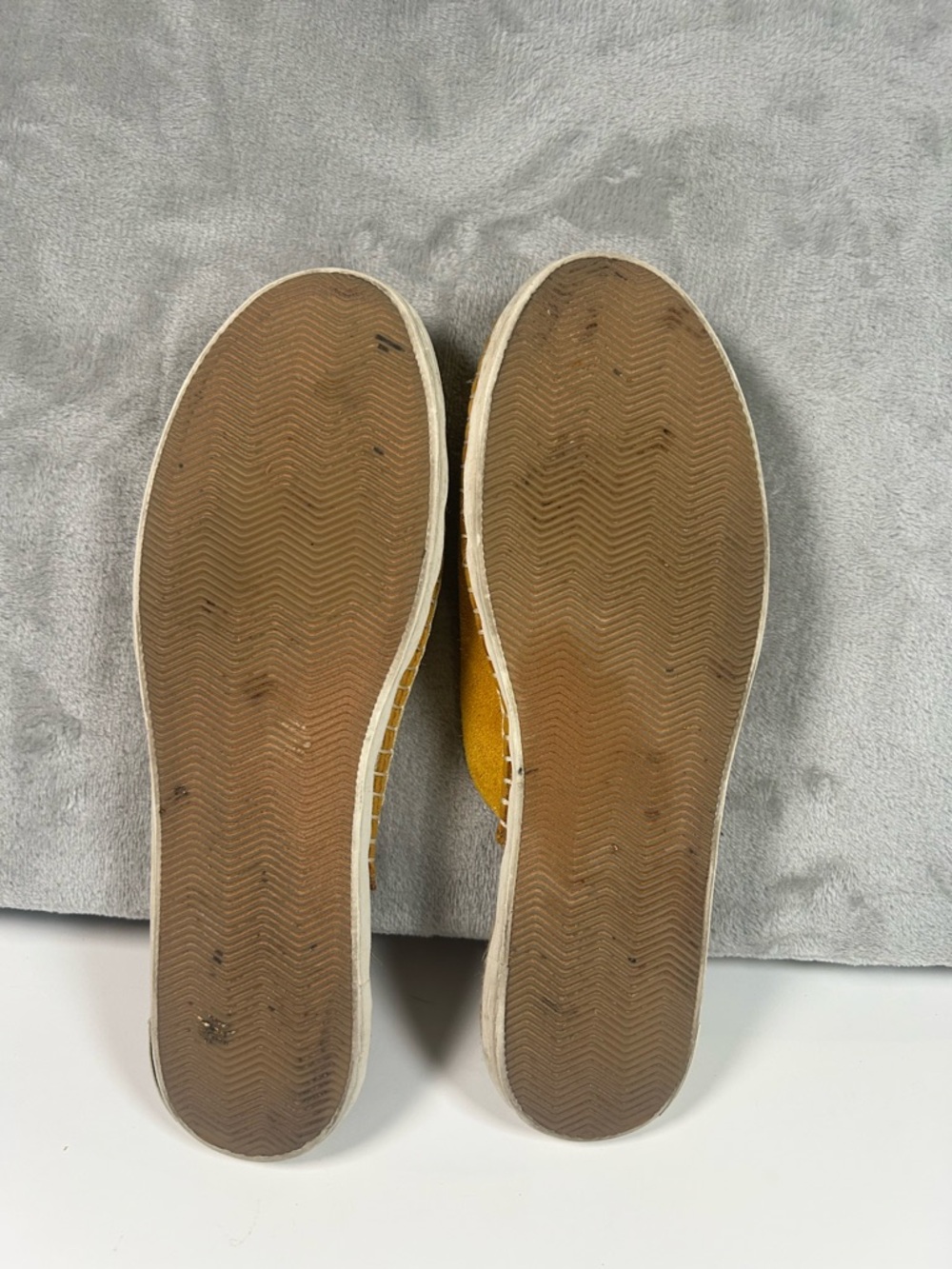 Seavees Mustard Suede Slip-On Espadrille Mules - Picture 7 of 7